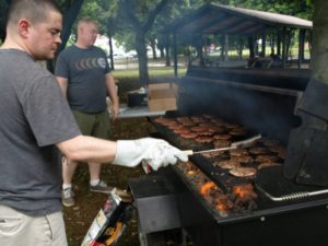 横田基地BBQイベント2015グリル中