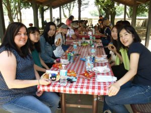 横田基地でBBQ2017チャット中