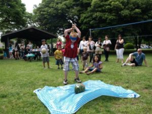 横田基地BBQParty2012 スイカ割