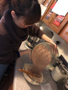 アメリカンサイズカップケーキ作成中